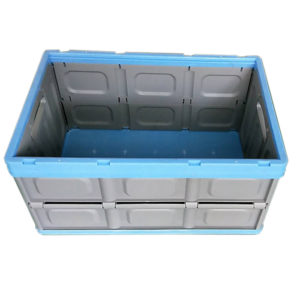 Rectangle Folding Large Plastic Storage Boxes , Big Plastic Containers Eco  - Friendly