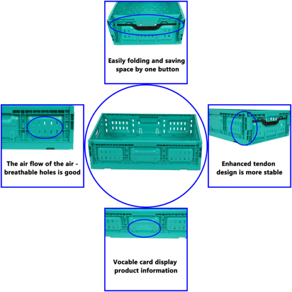 collapsible harvest crates details